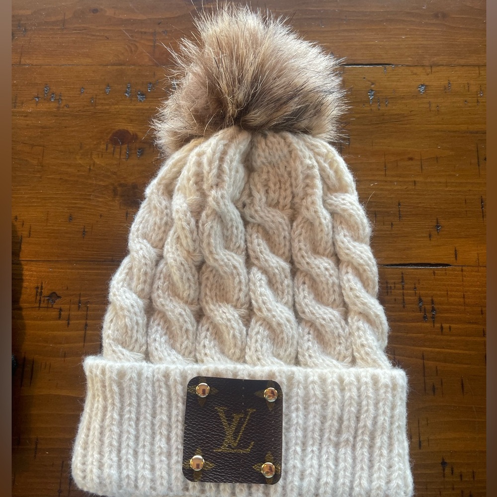 Upcycled Luxury Brand Beanie